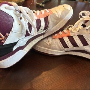 adidas Forum Exhibit Mid ‘White Victory Crimson’ sneakers